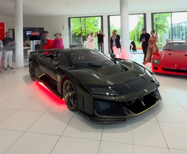 Ferrari F80 в уникальном окрасе: первый европейский экземпляр показал себя